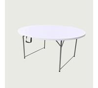 WERKA PRO Table Pliante Ronde Ø150 x 74 cm, Gris
