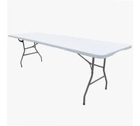 WERKA PRO Tables Pliantes rectangulaires 239 x 74 x 74 cm (10 Personnes) | Polyéthylène, acier, robuste, usage extérieur et camping, 239 x 74 x 74 cm, 10 personnes, poignée de transport intégrée