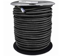 WERKA PRO Tendeur Élastique Noir - Ø 10mm x 40m sur Bobine - Caoutchouc et Polypropylène Résistant aux UV - Accessoires pour Bâches et Housses - Usage Extérieur