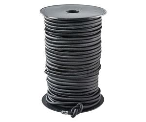 WERKA PRO Tendeur élastique Noir Longueurs Multiples 4mm x 50 mètres sur Bobine