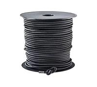 WERKA PRO Tendeur Élastique Noir - Ø 4 mm - Multi Brins - Stabilisé aux UV - Longueur 20 m - Accessoire Polyvalent pour Bâche