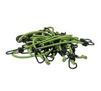 WERKA PRO Tendeurs ø6mm-32cm 18pcs Crochets | Polypropylène, durable, usage piscine, accessoires de fixation pour bâches, noire