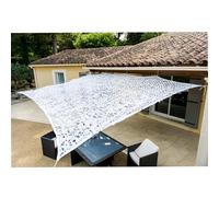 WERKA PRO Toile d'ombrage ajourée Blanche 3 x 3m