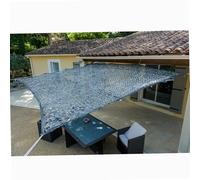 WERKA PRO Toile d'ombrage ajourée Grise 120 g/m2 3 x 4m, Gris | Polyester, acier, durable, solaire, usage jardin et terrasse, balcon, extérieur, ventilation efficace