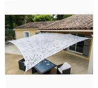 WERKA PRO Toile d'Ombrage Ajourée Polyester Anti-UV 2 x 3 m Blanche