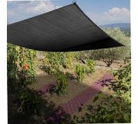 WERKA PRO Toile D'Ombrage Potager et Serre Polyéthylène Anti-UV - 3 x 4 m | Filtre 75% du soleil, polyéthylène tressé 80 g/m², œillets aluminium tous les 50 cm, noir, potager, serre, pergola
