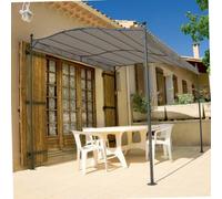 WERKA PRO Toile d'Ombrage Taupe - 3 x 2,5 m - Polyester 180 g/m² - Compatible Pergolas - Protection Solaire et Intempéries -