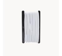 WERKA PRO Tresse Élastique Plate Blanche 10 m 6 mm