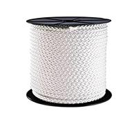 WERKA PRO, Tresse en polypropylène Ø 8 mm, bobine de 50 mètres, idéale pour arrimer et fixer voiles ou toiles d'ombrage, résistance de 900 kg, blanche