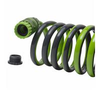 WERKA PRO Tuyau d'Arrosage Spirale 15 m - Pistolet Multijets 7 Fonctions - Ø12 mm - Raccords Inclus - Pression 2-4 Bars - STR