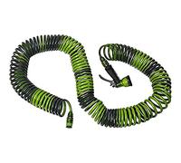 WERKA PRO Tuyau d'Arrosage Spirale Pistolet 7 Fonctions Ø12 mm 30 m Vert | Durable, compact, usage jardin et extérieur, 4 raccords inclus, pression max 2-4 bars, verte, gain de place