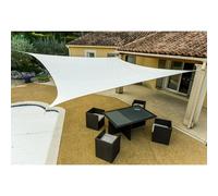 WERKA PRO Voile d'ombrage Blanche rectangulaire 3 x 4 m