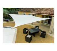 WERKA PRO Voile d'ombrage Blanche rectangulaire 4 x 5 m