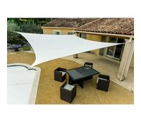 WERKA PRO Voile d'ombrage carrée Blanche 5 x 5 m