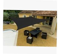 WERKA PRO Voile d'Ombrage Carrée Polyester Anti-UV 3,6 x 3,6 m Grise