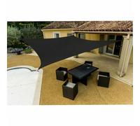 Voile d'ombrage Grise Polyester carrée 5 x 5 x 5 x 5 m