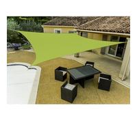 WERKA PRO Voile d'ombrage carrée Verte anis 3,6 x 3,6 m