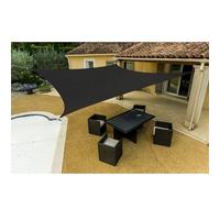 WERKA PRO Voile d'ombrage Grise en Polyester rectangulaire 3 x 4 m
