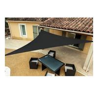 WERKA PRO Voile d'ombrage Grise en Polyester Triangulaire 5m