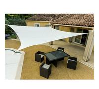 WERKA PRO Voile d'ombrage rectangulaire en Polyester crème, idéale pour Jardin, terrasse ou Balcon, Installation Facile, Protection UV Efficace, Dimensions 4 x 5 m, Couleur crème.