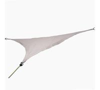 WERKA PRO Voile d'Ombrage Triangulaire Crème - 3,6 x 3,6 x 3,6 m - Polyéthylène Tressé - Traitement Anti-UV - Angles Renforcé