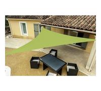 WERKA PRO Voile d'ombrage Verte Triangulaire 5 x 5 x 5 m