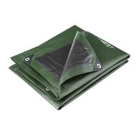 WerkaPro 10666 - Bâche industrielle - Ultra Lourde - 2x3 m - 240g/m2 - Réversible - Noire et Verte