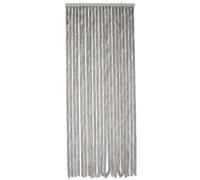WERKA PRO Werkapro 10786 - Rideau de Port Chenille - 90x220cm - Gris uni - Rideau Ajustable - Traité Anti UV