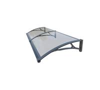 WerkaPro Marquise de porte en aluminium et polycarbonate - 80 x 240 cm - 15374