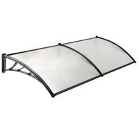 WerkaPro Marquise de porte en polycarbonate Werka Pro noir - 80 x 300 cm - 10850