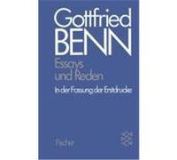Werkausgabe III. Essays und Reden in der Fassung der Erstdrucke Benn, Gottfried (Auteur)