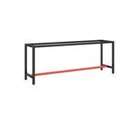 Werkbankframe 210x50x79 cm metaal matzwart en matrood151454