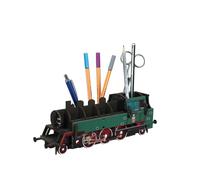 Werkhaus Locomotive Pot à Crayon en Bois éco certifié - 9,2 x 7,8 x 27,5 cm