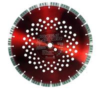 Werkmax Disque à tronçonner diamanté 350 x 22 mm. Mega laser. Segment Turbo 15 mm. Pour béton, granit, pierre naturelle, brique
