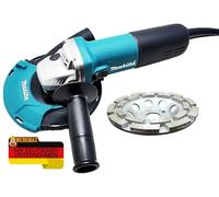 WERKMAX Makita Kit de meuleuse à béton, 125 mm, meuleuse d'angle avec meule diamantée, capot d'aspiration 191W06-8, pour béton, chape, colle à carrelage