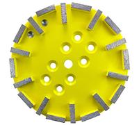 Werkmax Plateau de ponçage diamanté 250 mm Convient également pour ponceuse de sol Blastrac Béton Meule universelle