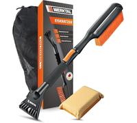 WERKTAL Grattoir Glace Voiture Télescopique - Brosse Neige Extensible avec Brise-Glace, Protège la Peinture pour Auto, SUV & Camion, Accessoire Hiver Robuste