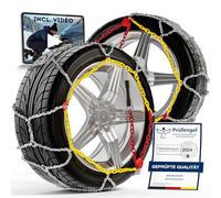WERKTHOR 2x Chaine Neige - Chaussette Neige Homologuées pour Voitures - Adhérence Optimale & Montage Facile - chaines neige en Métal - Pour Différentes Tailles de Pneus