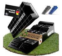 WERKTHOR Cales pour Camping-Car 3 Niveaux [Jeu de 2 - Noir] | Cale de Niveau Camping Car et Camping-Car | Rampe Camping Car de Nivellement | Cale Roue Caravane Van Aménagé | Jusqu’à 5 Tonnes