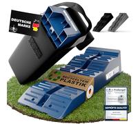 WERKTHOR Cales pour Camping-Car (Bleu) - [Jeu de 2] Cales Stables pour Caravanes et Camping-Cars | Cales pour Camping-Car pour Une Mise à Niveau Sûre [<5t] - pour Toute Surface - Sac Inclus