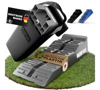 WERKTHOR Cales pour Camping-Car (Gris) - [Jeu de 2] Cales Stables pour Caravanes et Camping-Cars | Cales pour Camping-Car pour Une Mise à Niveau Sûre [<5t] - pour Toute Surface - Sac Inclus