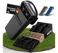 WERKTHOR Cales pour Camping-Car (Noir) - [Jeu de 2] Cales Stables pour Caravanes et Camping-Cars | Cales pour Camping-Car pour Une Mise à Niveau Sûre [<3t] - pour Toute Surface - Sac Inclus