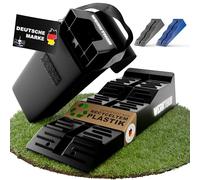 WERKTHOR Cales pour Camping-Car (Noir) - [Jeu de 2] Cales Stables pour Caravanes et Camping-Cars | Cales pour Camping-Car pour Une Mise à Niveau Sûre [<5t] - pour Toute Surface - Sac Inclus