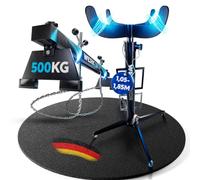 WERKTHOR Pont moteur et cric hydraulique 500 kg Set - Support moteur traverse 150 cm réglable avec 2 chaînes - Cric de transmission 105-185 cm avec pédale et 4 roulettes pivotantes - Kit d'atelier