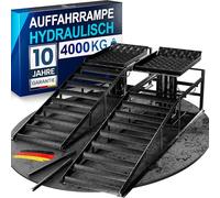 WERKTHOR Rampe de Levage Voiture Hydraulique [Lot de 2] - Rampes Voiture avec Soupape de Sécurité Jusqu’à 3T - Rampe Voiture Réglable en Hauteur - Pont Élévateur Voiture Compact