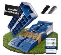 WERKTHOR Rampes de levage camping-car (Bleu) - Lot de 2 pièces | Charge max 5 tonnes
