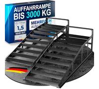 WERKTHOR Rampes Voiture Métal [Lot de 2] - Rampes Haute Résistance <3t pour Tout Terrain - Rampe de Voiture Antidérapante pour Levage Sécurisé