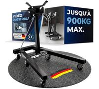 WERKTHOR Support Moteur Atelier 900kg | Support Moteur Rotatif 360° Extra Lourd | Support Moteur Professionnel Acier pour V8 Diesel Utilitaire