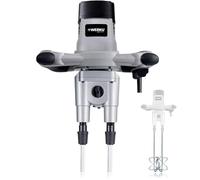 Werku WK403240, Mélangeur Double Peinture-Mortier, Qualité Professionnelle, Mélangé 100 kg, Puissance 1600 W, Comprend 2 Tiges Mélangeur