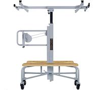 Werku WK602160, Élevateur Panneaux-Plaques Horizontal-Vertical, Qualité Professionnelle, Normes EN14194 et EN ISO 12100, Charge Max 75 kg, Hauteur Max 4 m